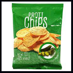 Dill Pickle Protein Chips